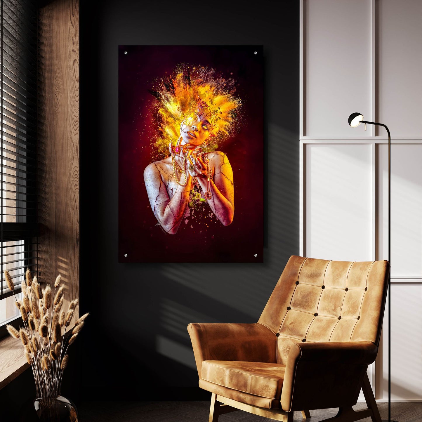 Epic Art 'Greed - Paradise Lost Seven Deadly Sins' by Mario Sanchez Nevado Acrylic Glass Wall Art,24x36