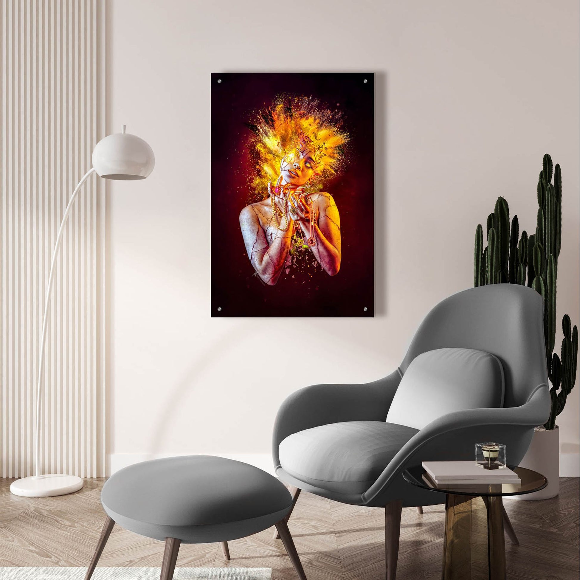 Epic Art 'Greed - Paradise Lost Seven Deadly Sins' by Mario Sanchez Nevado Acrylic Glass Wall Art,24x36