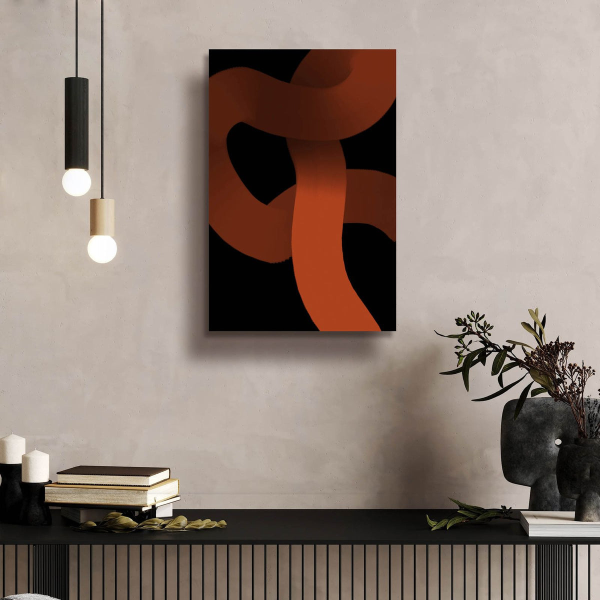 Soft N 1 by Cesare Bellassai - 16x24 acrylic wall art in a room