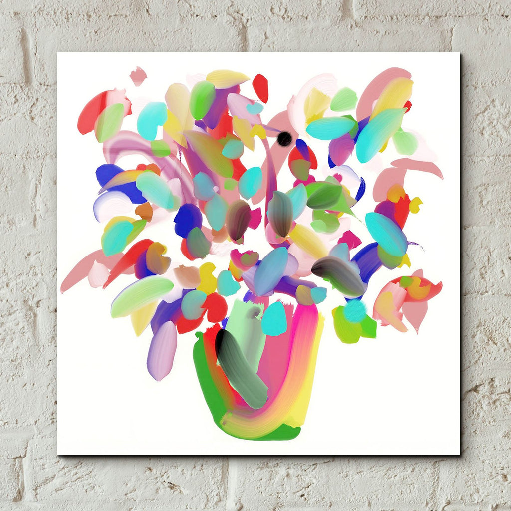 Mood Flowers by Cesare Bellassai - 12x12 acrylic wall art in a room