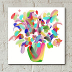 Mood Flowers by Cesare Bellassai - 12x12 acrylic wall art in a room