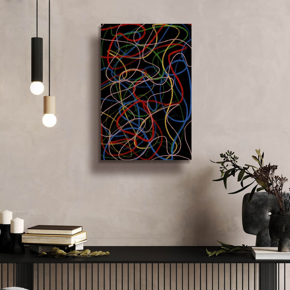 Colorful Freedom by Cesare Bellassai - 16x24 acrylic wall art in a room