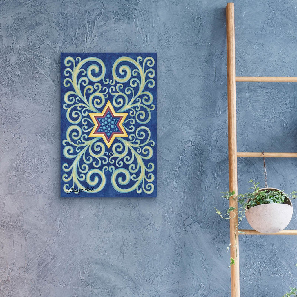 Stars With Curls by Andrea Strongwater - 16x24 acrylic wall art in a room