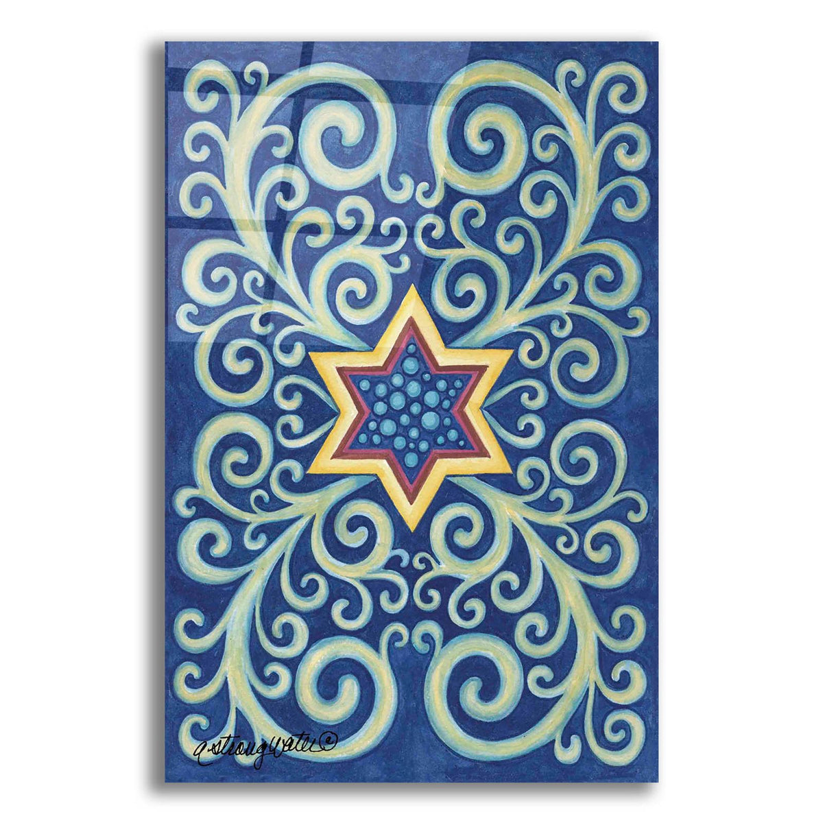 Stars With Curls by Andrea Strongwater acrylic glass wall art