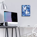 Christmas Doves by Andrea Strongwater - 12x16 acrylic wall art in a room