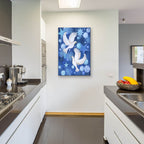 Christmas Doves by Andrea Strongwater - 24x36 acrylic wall art in a room