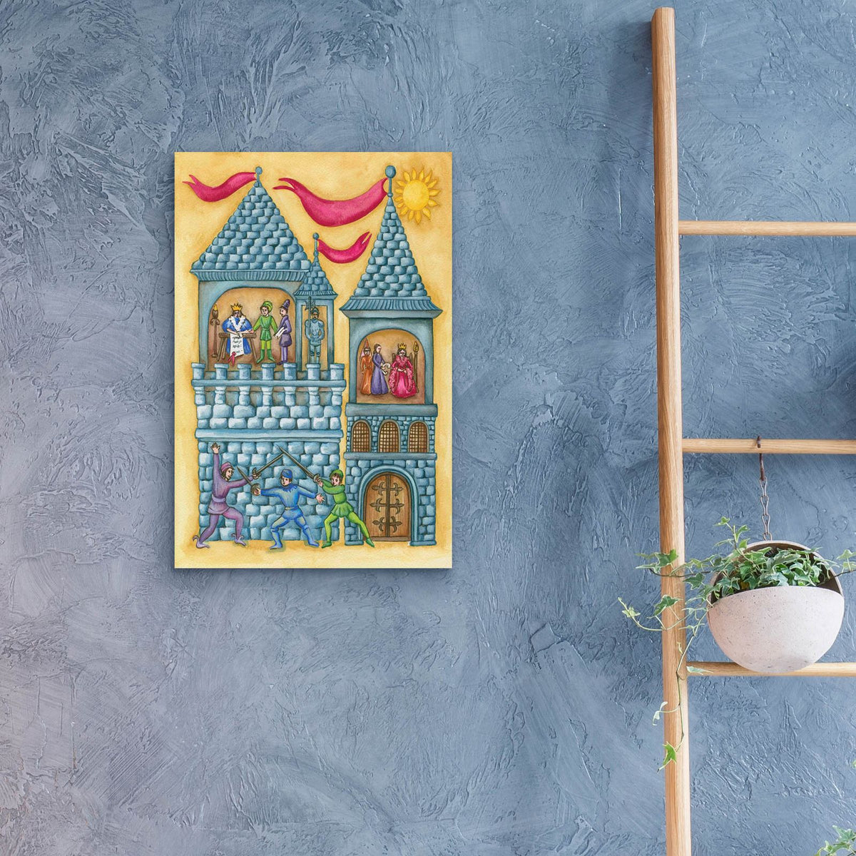 The Castle by Andrea Strongwater - 16x24 acrylic wall art in a room