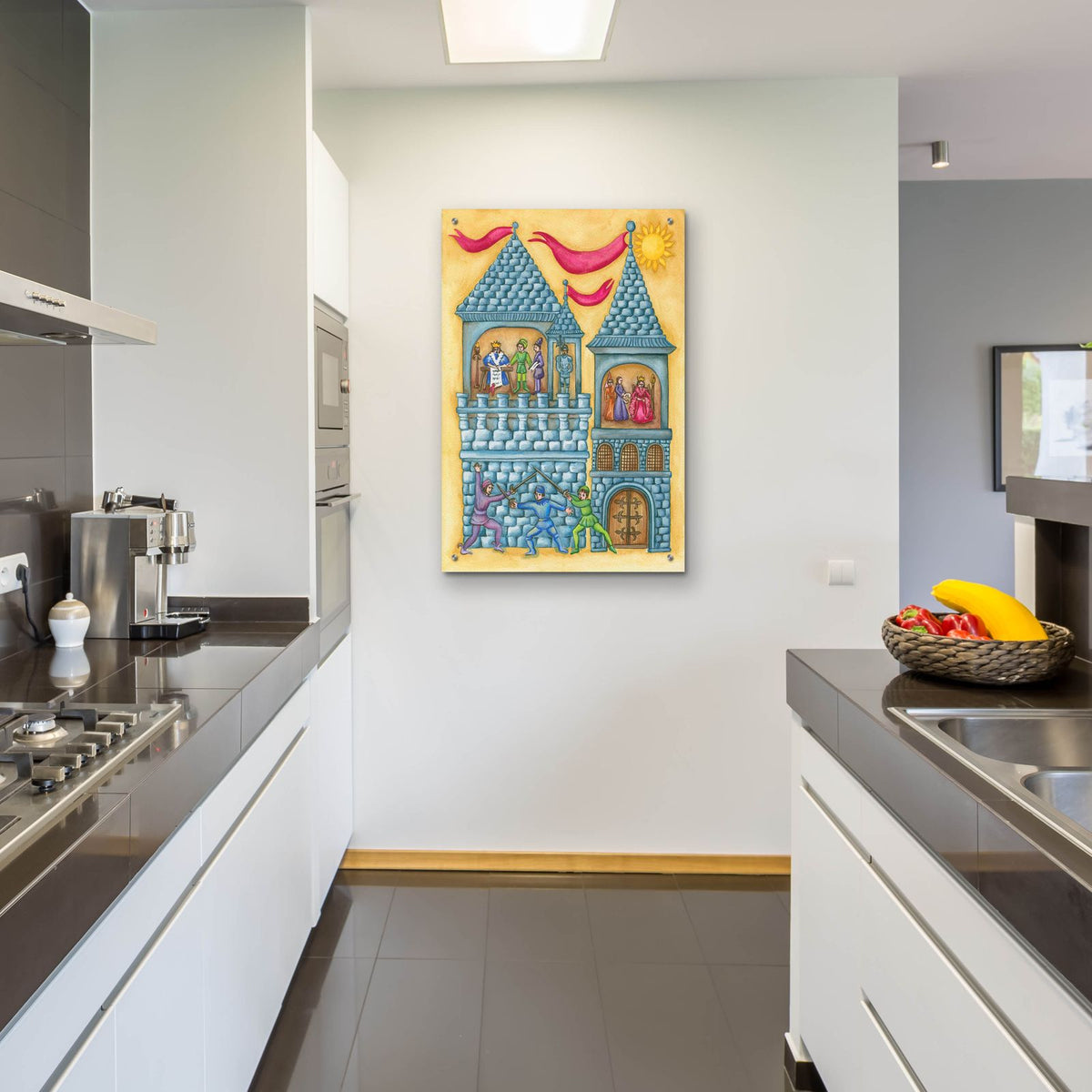 The Castle by Andrea Strongwater - 24x36 acrylic wall art in a room