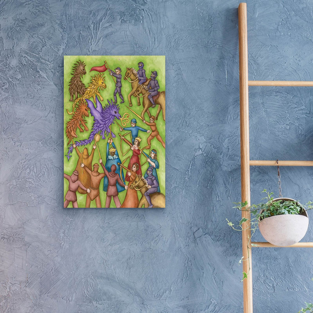 Attack by Andrea Strongwater - 16x24 acrylic wall art in a room