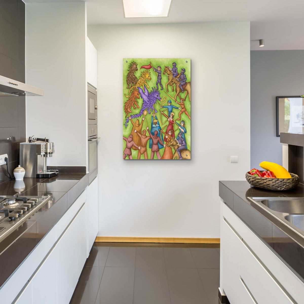 Attack by Andrea Strongwater - 24x36 acrylic wall art in a room