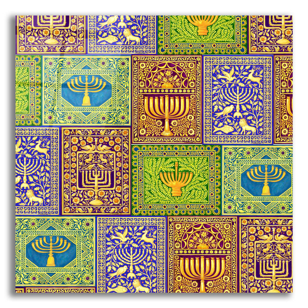Hanukah Menorah Wrap Asym by Andrea Strongwater acrylic glass wall art