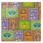 Hanukah Menorah Wrap Asym by Andrea Strongwater acrylic glass wall art