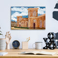 Synagogue Wiznitz Exterior by Andrea Strongwater - 16x12 acrylic wall art in a room