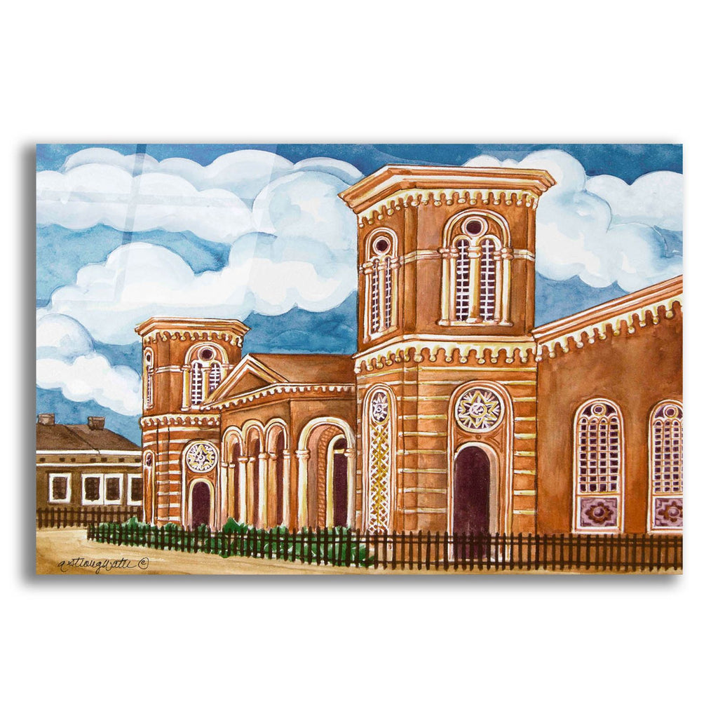 Synagogue Wiznitz Exterior by Andrea Strongwater acrylic glass wall art