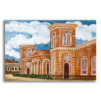 Synagogue Wiznitz Exterior by Andrea Strongwater acrylic glass wall art