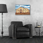 Synagogue Telz Exterior by Andrea Strongwater - 24x16 acrylic wall art in a room