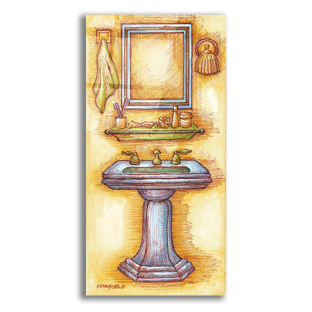 Sink Rectangle by Andrea Strongwater acrylic glass wall art
