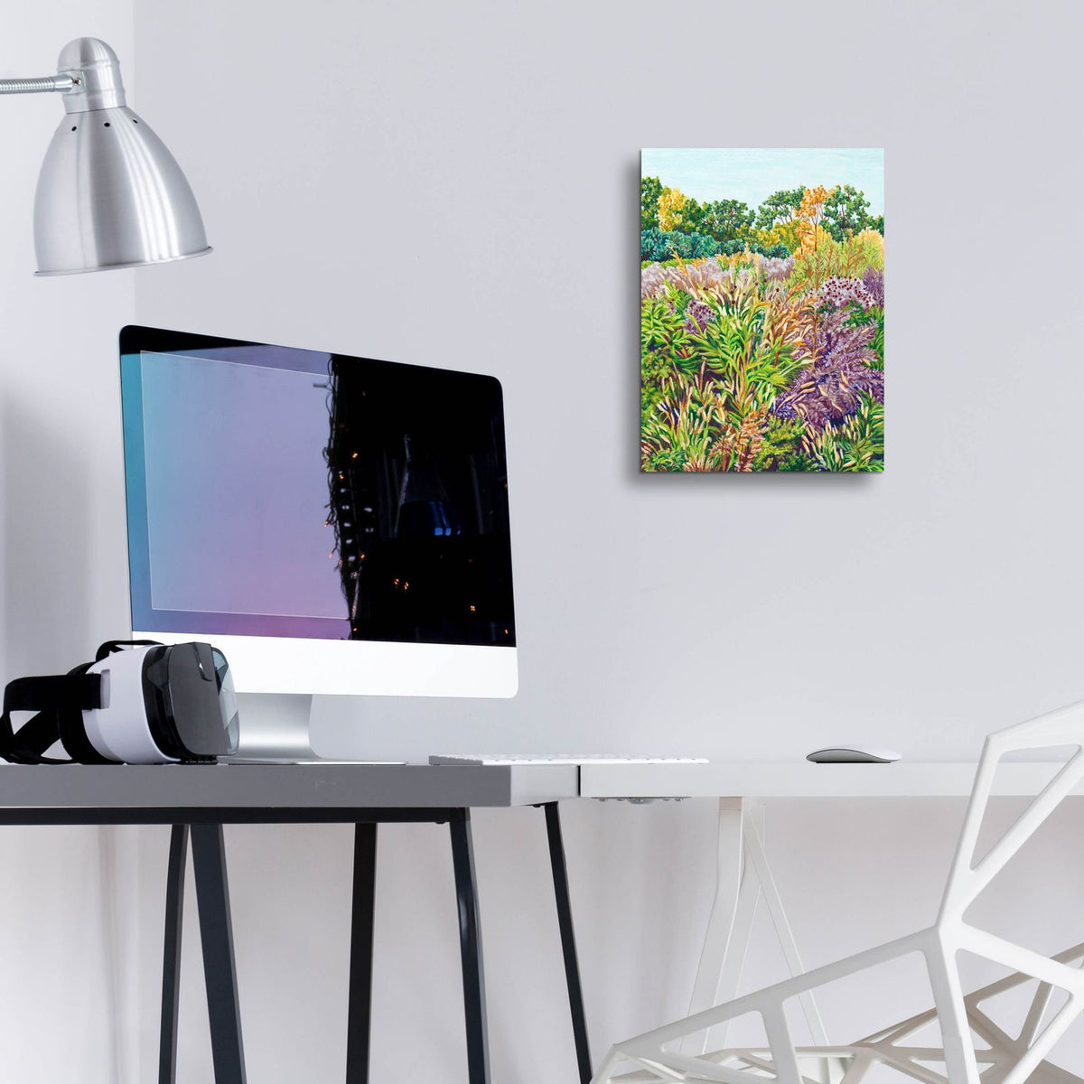 Ny Littletree Goldenrod by Andrea Strongwater - 12x16 acrylic wall art in a room