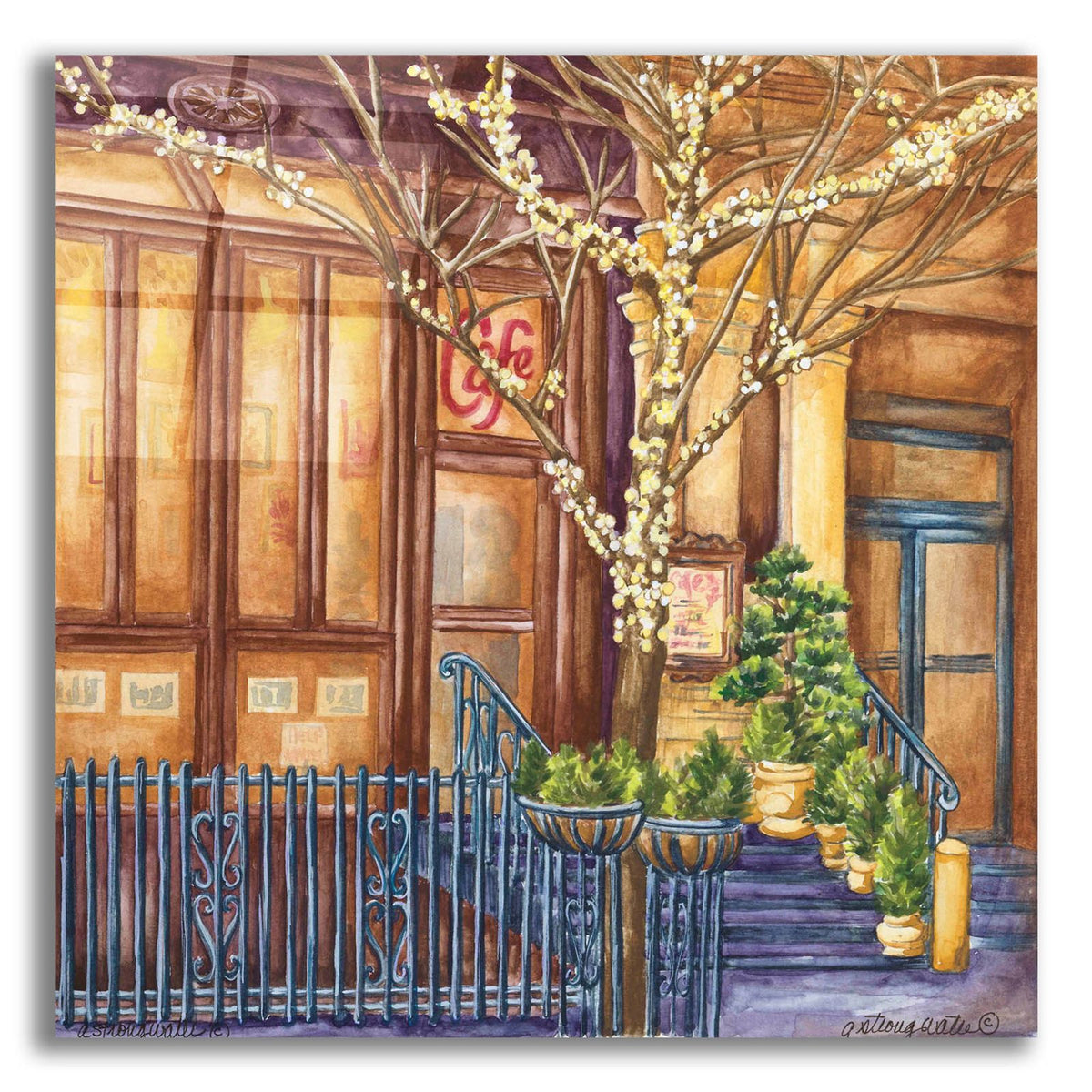 Cafe Lalo by Andrea Strongwater acrylic glass wall art