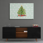 Christmas Tree Spode by Andrea Strongwater - 36x24 acrylic wall art in a room