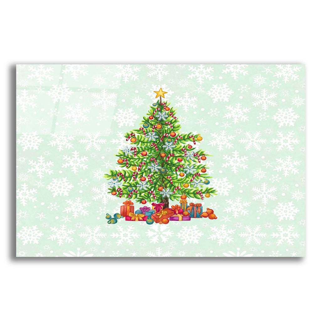 Christmas Tree Spode by Andrea Strongwater acrylic glass wall art