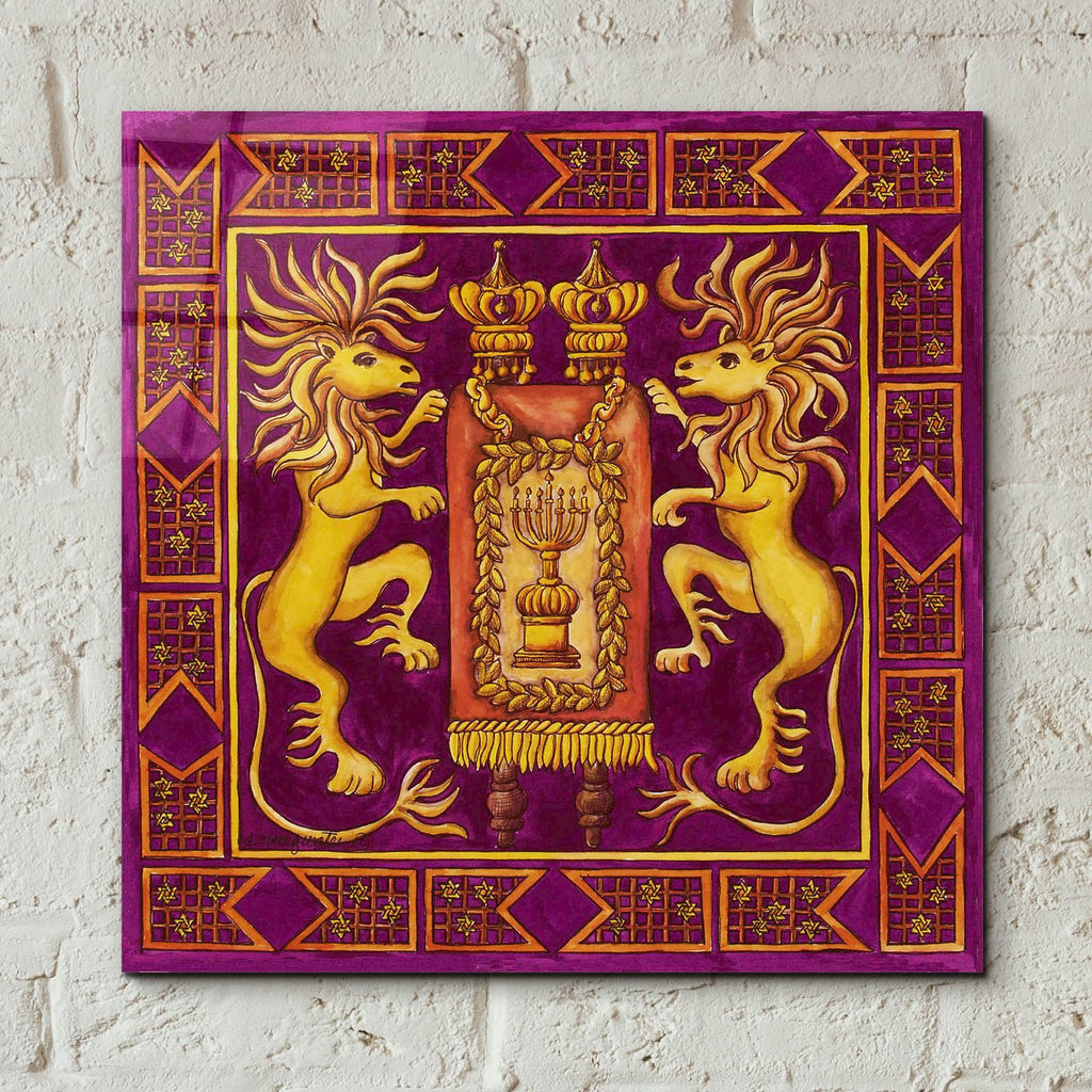 Jewish Year Torah by Andrea Strongwater - 12x12 acrylic wall art in a room