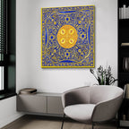 Jewish Year Hanukah Menorah by Andrea Strongwater - 36x36 acrylic wall art in a room