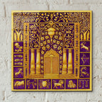 Jewish Year Ark Synagogue by Andrea Strongwater - 12x12 acrylic wall art in a room