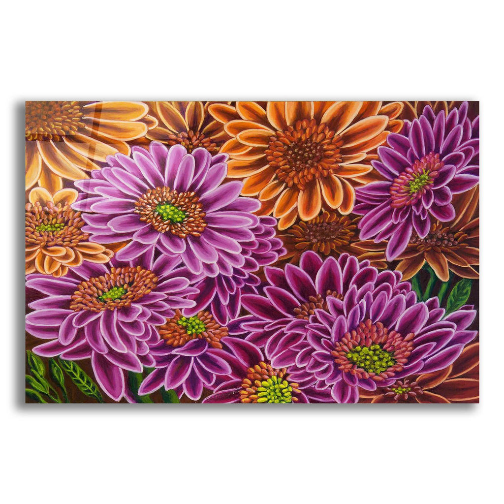 Gerbera Mostly Magenta by Andrea Strongwater acrylic glass wall art