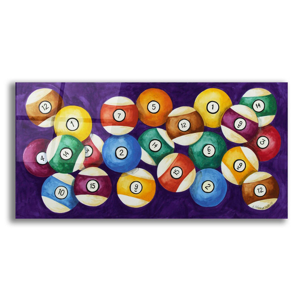 Billiard Balls by Andrea Strongwater acrylic glass wall art