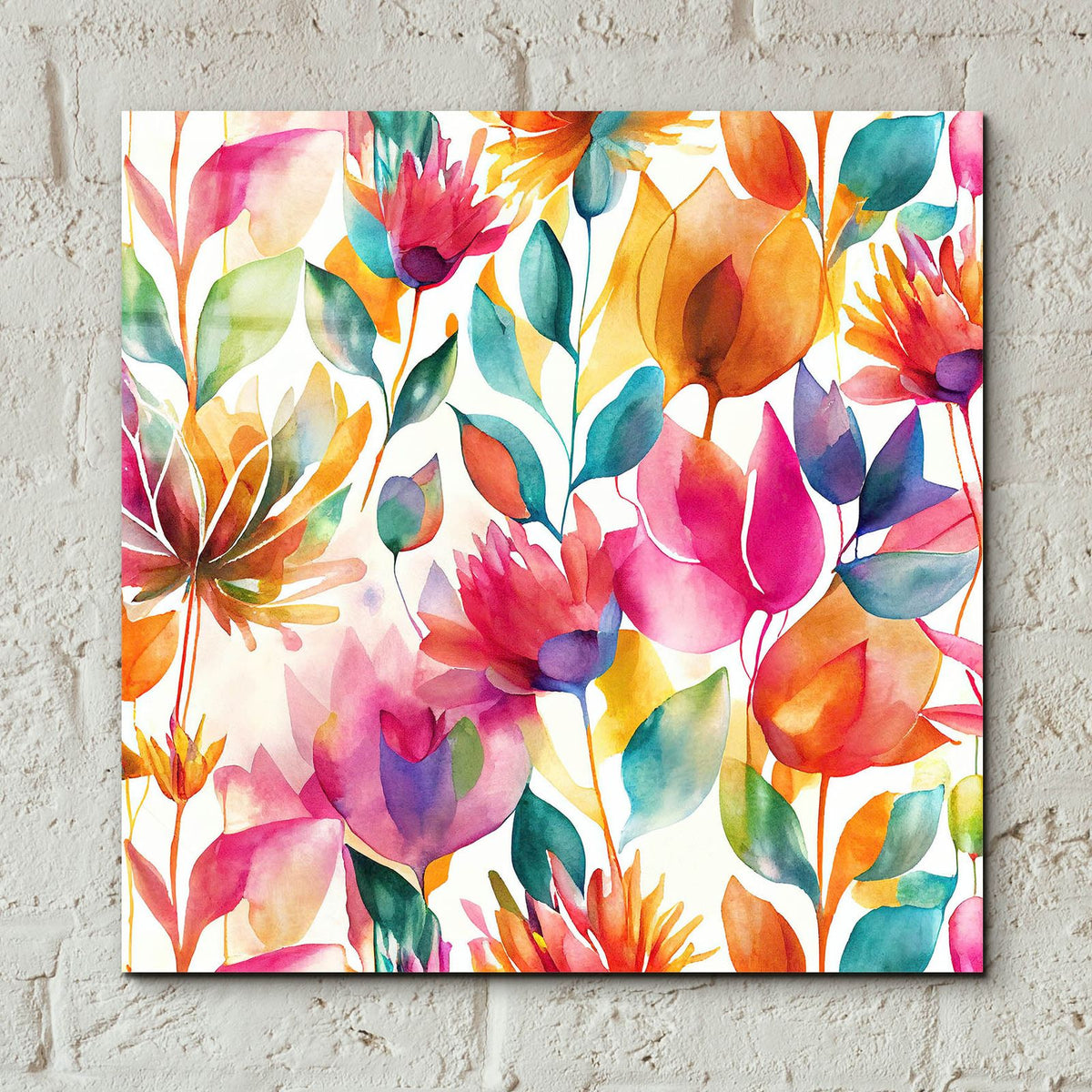 Floral Passion by Andrea Haase - 12x12 acrylic wall art in a room