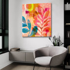 Mid Century Summer Fun 2 by Andrea Haase - 36x36 acrylic wall art in a room
