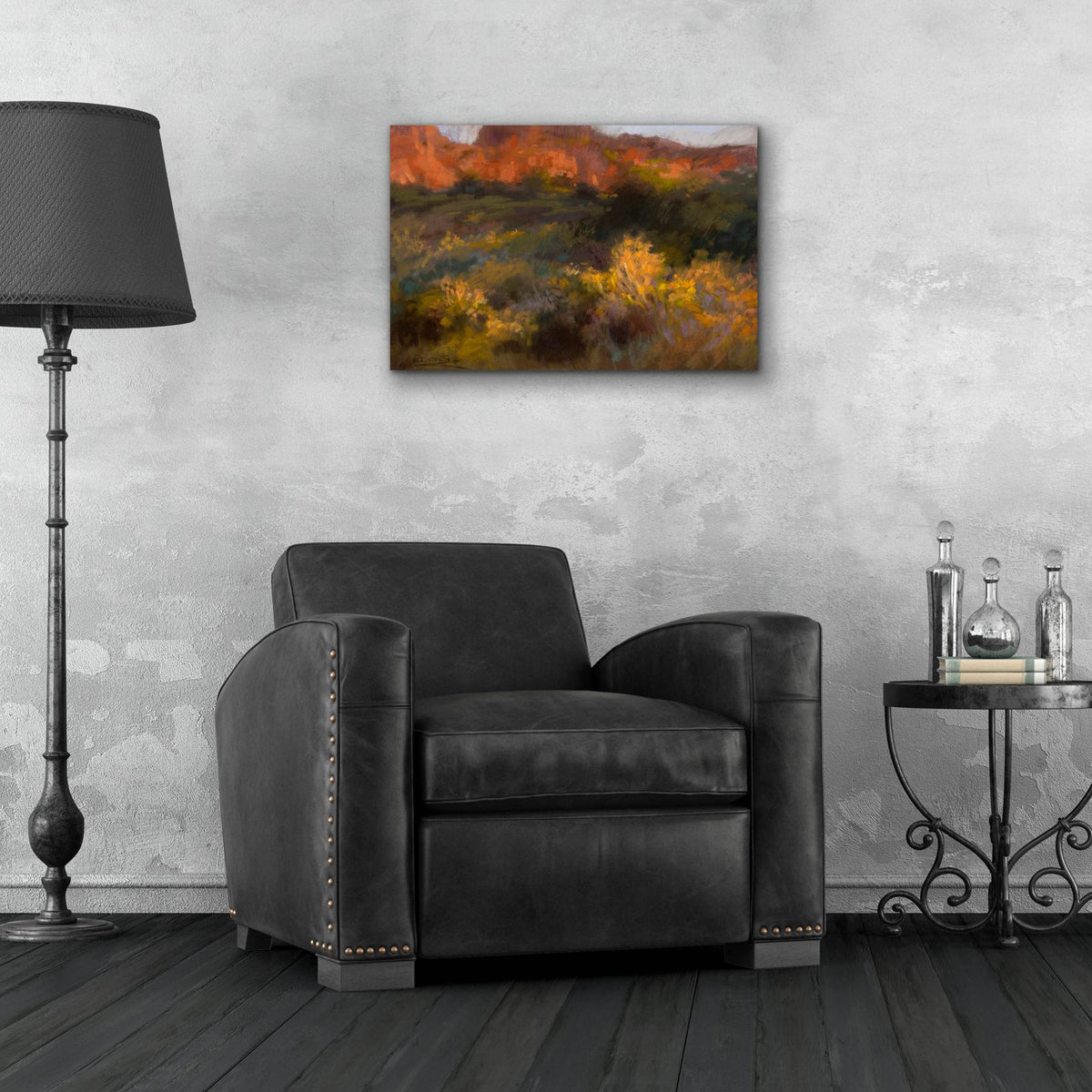Autumn Bluff by Christine Debrosky - 24x16 acrylic wall art in a room