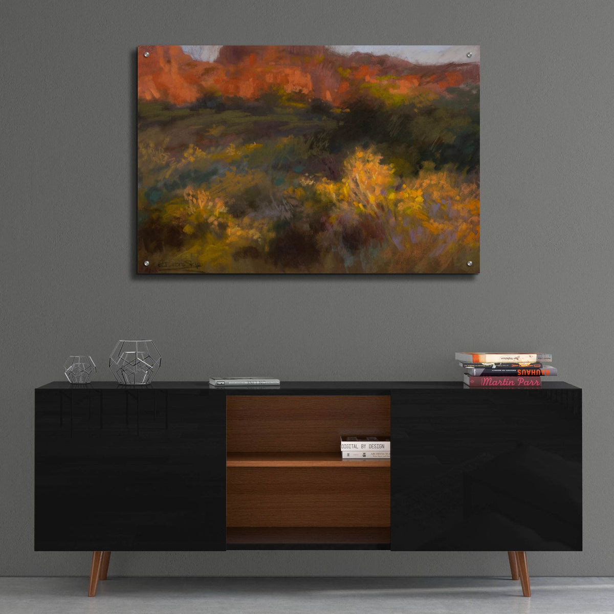 Autumn Bluff by Christine Debrosky - 36x24 acrylic wall art in a room