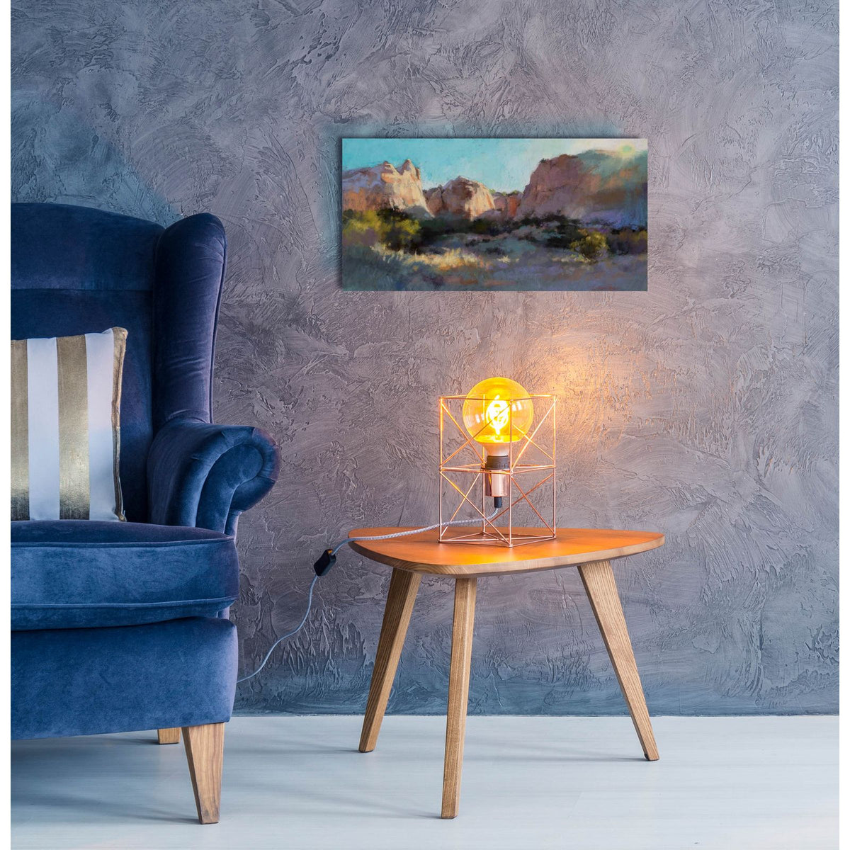Morning Sun Dew by Christine Debrosky - 24x12 acrylic wall art in a room