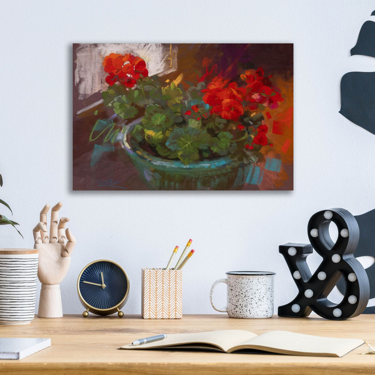 Studio Scarlet by Christine Debrosky - 16x12 acrylic wall art in a room