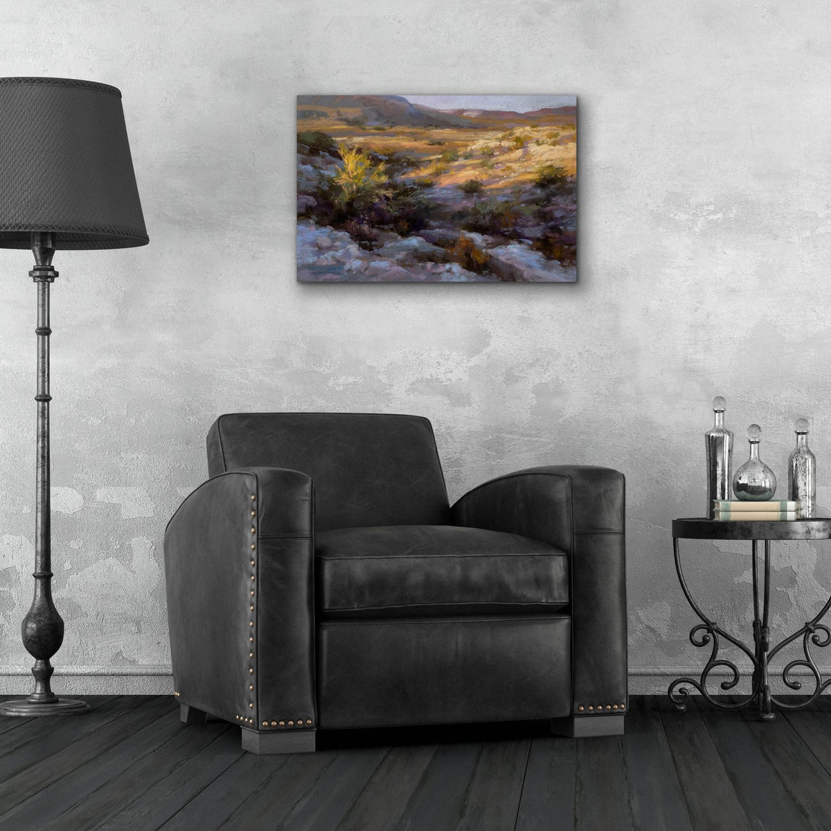 That's The Way the Caliche Crumbles by Christine Debrosky - 24x16 acrylic wall art in a room