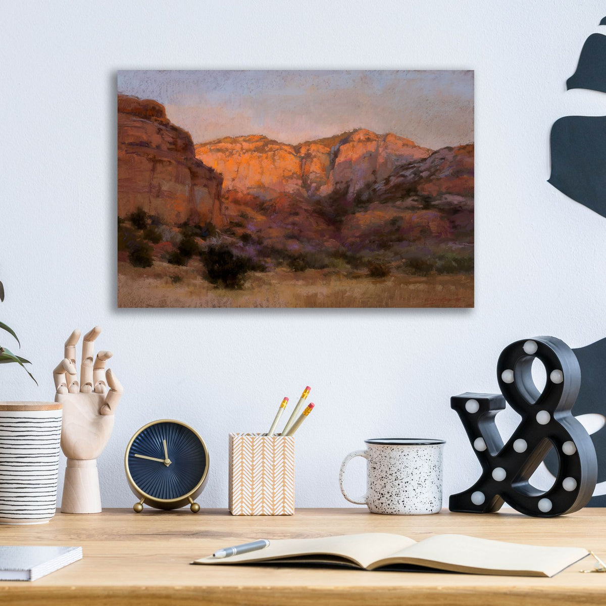 When The Day Softly Slips by Christine Debrosky - 16x12 acrylic wall art in a room