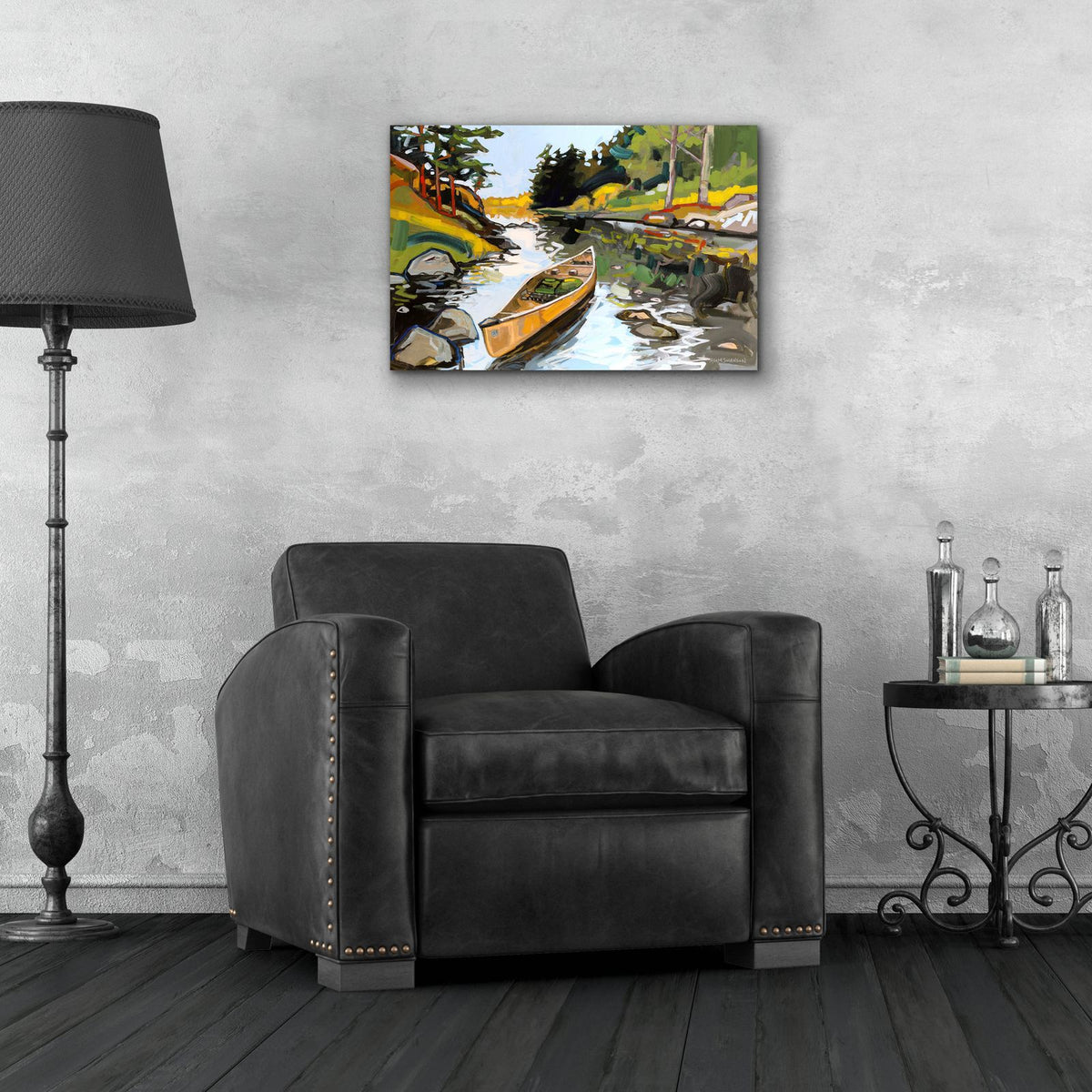 Writing Letters by Adam Swanson - 24x16 acrylic wall art in a room