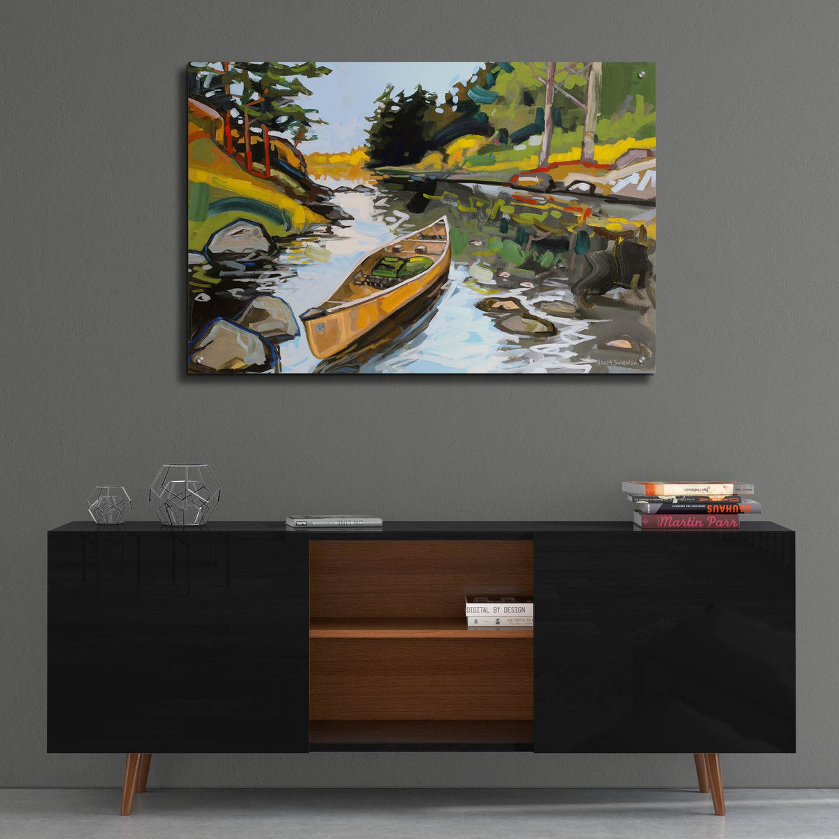 Writing Letters by Adam Swanson - 36x24 acrylic wall art in a room
