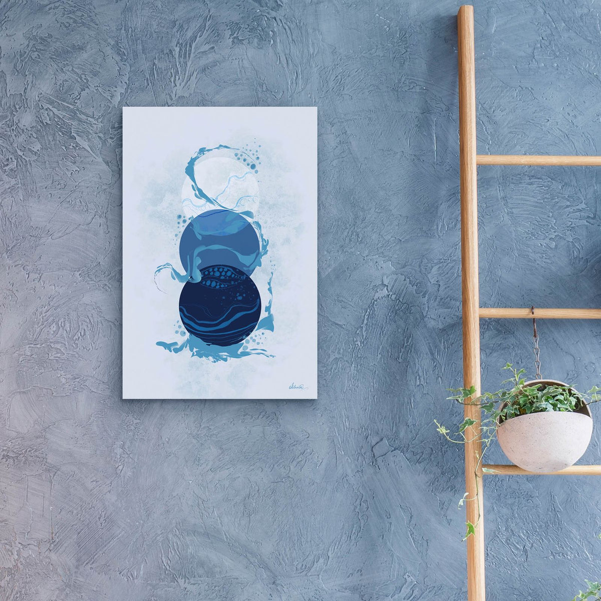 Catch by Bronwyn Baker - 16x24 acrylic wall art in a room