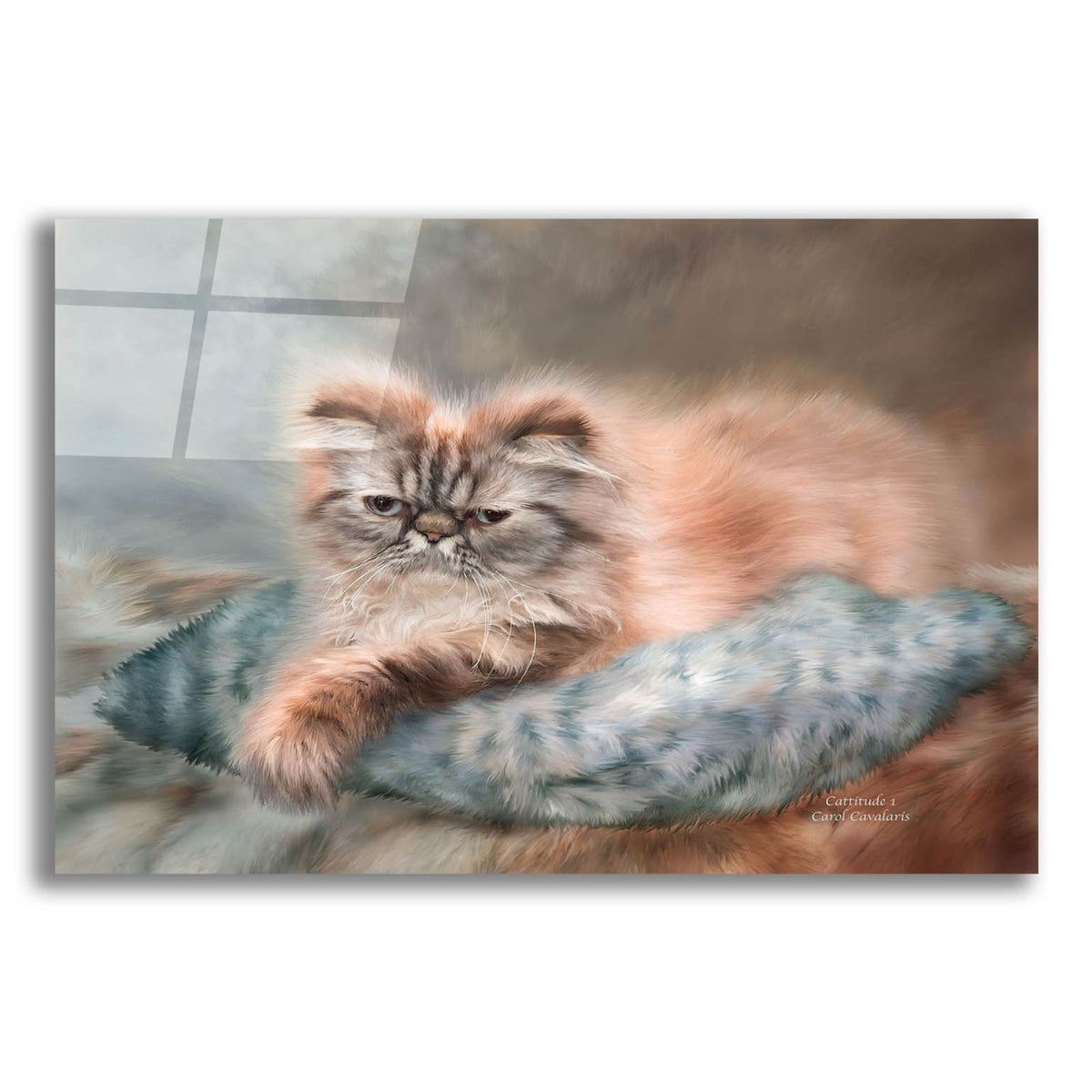Cattitude I by Carol Cavalaris acrylic glass wall art