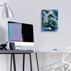 Dance Of The Dolphins by Carol Cavalaris - 12x16 acrylic wall art in a room