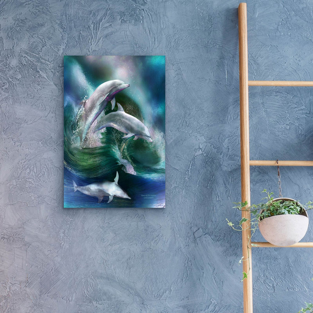 Dance Of The Dolphins by Carol Cavalaris - 16x24 acrylic wall art in a room