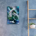 Dance Of The Dolphins by Carol Cavalaris - 16x24 acrylic wall art in a room