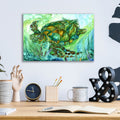 Sea Turtle - Spirit Of Peace by Carol Cavalaris - 16x12 acrylic wall art in a room