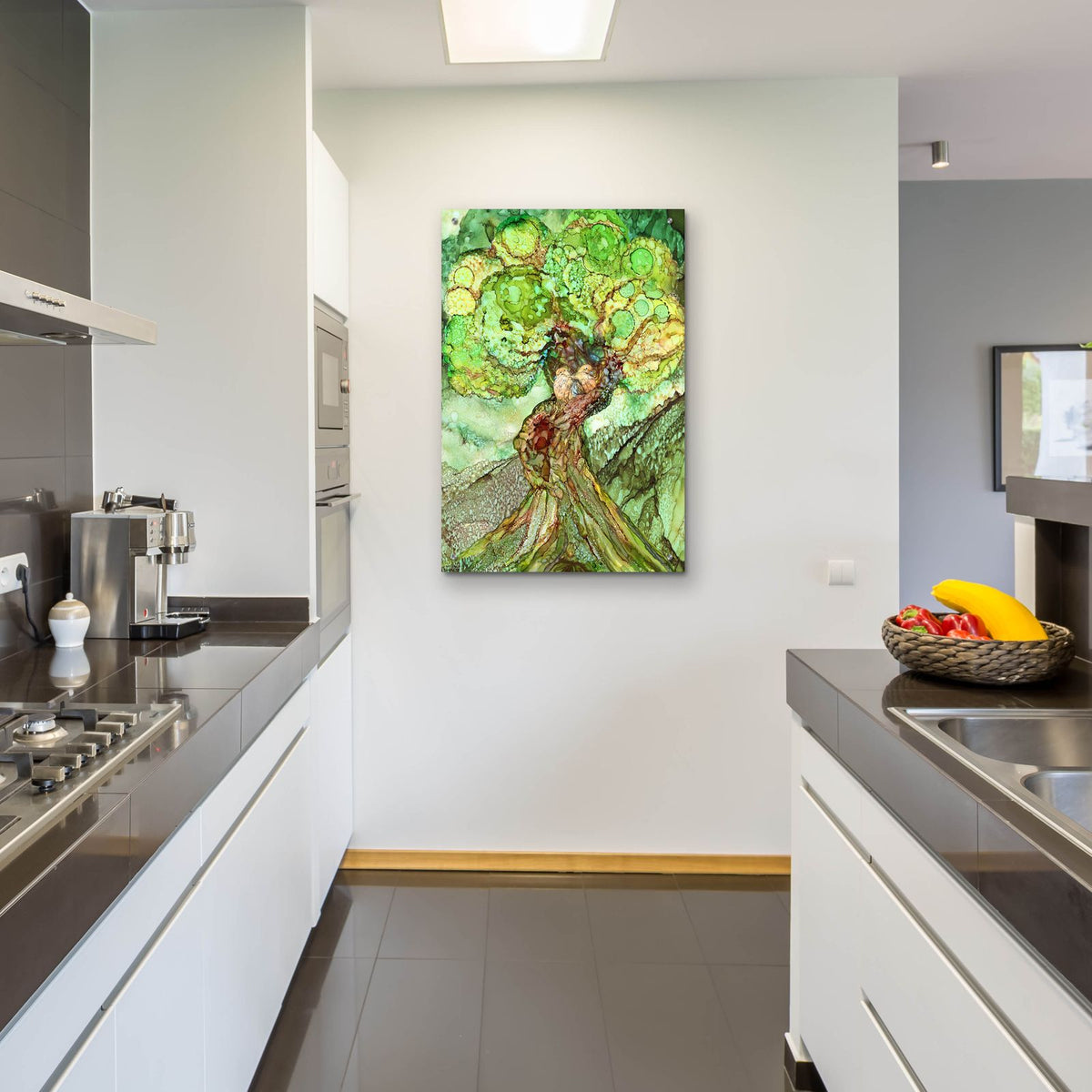 Turtle Dove Tree by Carol Cavalaris - 24x36 acrylic wall art in a room