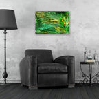 Wild Seeds Spring by Carol Cavalaris - 24x16 acrylic wall art in a room