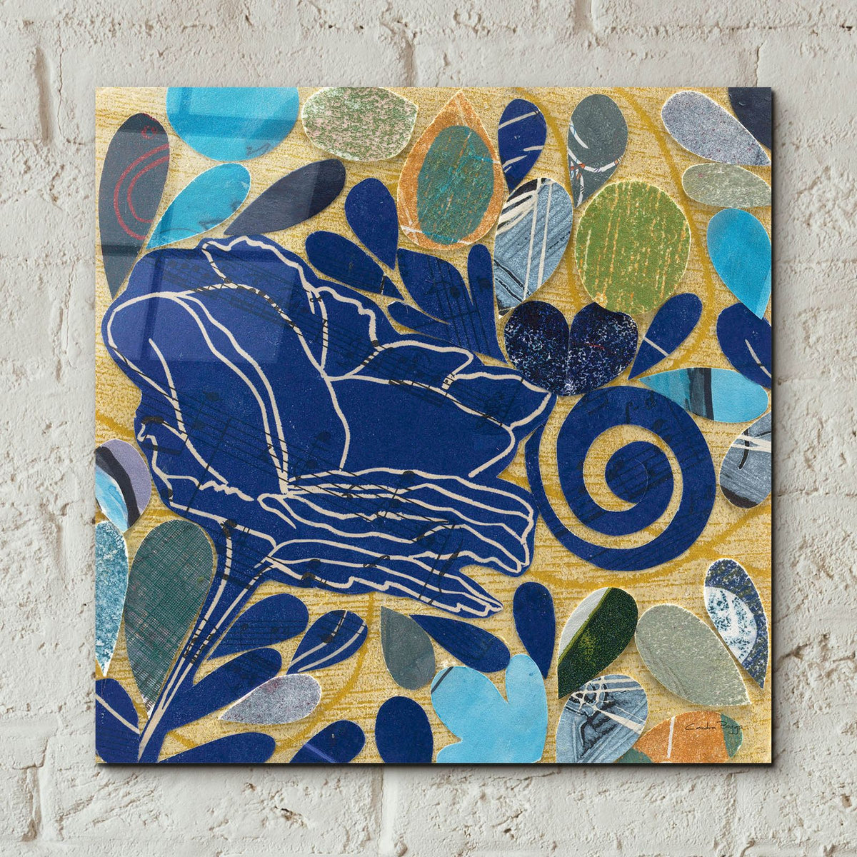 Rose 1 by Candra Boggs - 12x12 acrylic wall art in a room