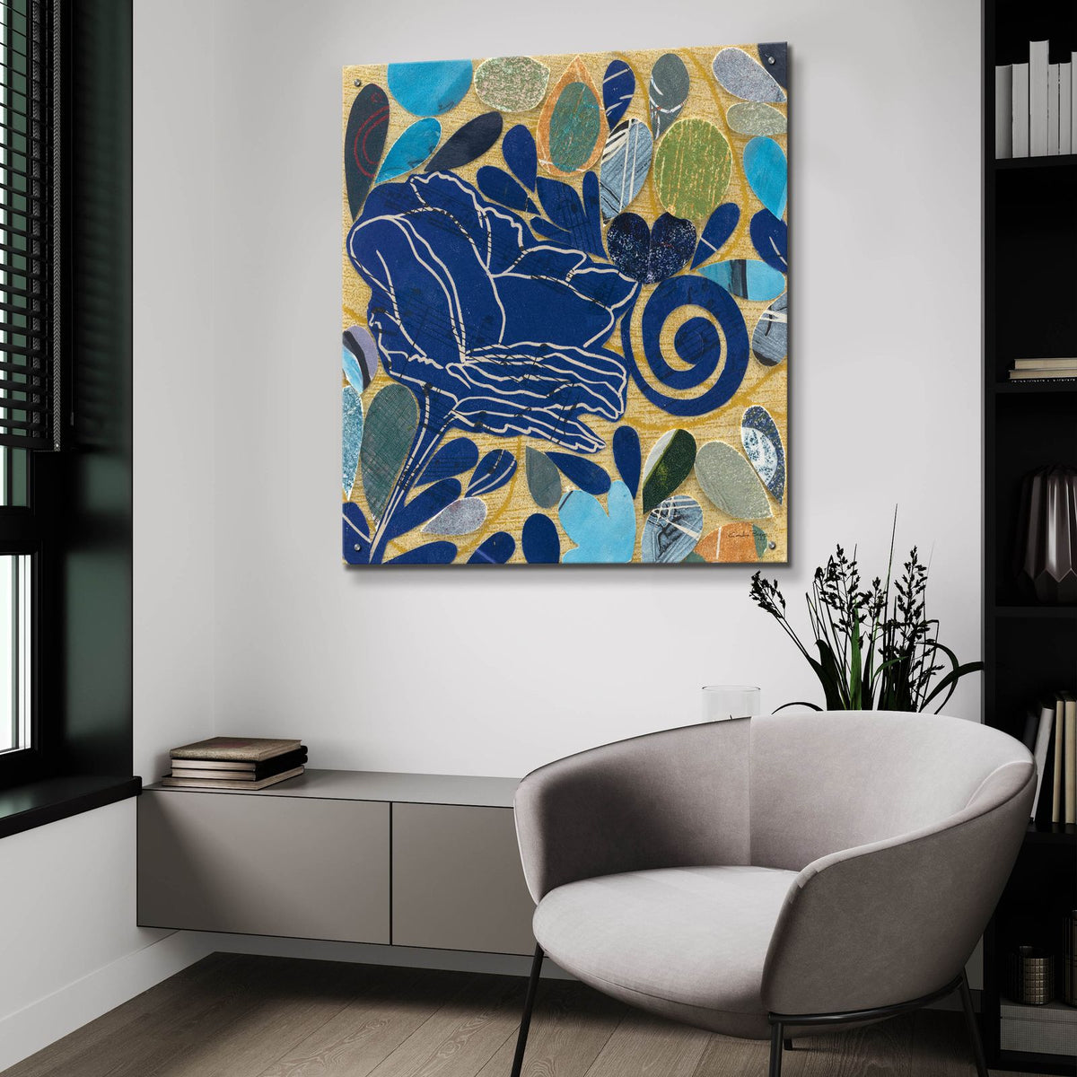 Rose 1 by Candra Boggs - 36x36 acrylic wall art in a room
